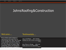 Tablet Screenshot of johnsroofing.com